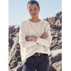 imageANRABESS Women Crewneck Long Batwing Sleeve Casual Loose Fit Ribbed Knit Fall 2024 Cozy Pullover Sweater Top OutfitsAlmond
