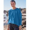imageANRABESS Women Crewneck Long Batwing Sleeve Casual Loose Fit Ribbed Knit Fall 2024 Cozy Pullover Sweater Top OutfitsRoyal Blue