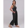 imageANRABESS Women Jumpsuits Sleeveless V Neck Elegant Dressy Casual Backless One Piece Pants Romper 2025 Summer OutfitsBlack
