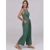imageANRABESS Women Jumpsuits Sleeveless V Neck Elegant Dressy Casual Backless One Piece Pants Romper 2025 Summer OutfitsGrass