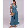 imageANRABESS Women Jumpsuits Sleeveless V Neck Elegant Dressy Casual Backless One Piece Pants Romper 2025 Summer OutfitsLake