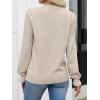 imageANRABESS Women Lace Long Sleeve Tops 2025 Fall Lightweight Sweaters Dressy Casual Knitted Pullover ShirtsAlmond