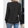imageANRABESS Women Lace Long Sleeve Tops 2025 Fall Lightweight Sweaters Dressy Casual Knitted Pullover ShirtsBlack