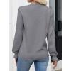 imageANRABESS Women Lace Long Sleeve Tops 2025 Fall Lightweight Sweaters Dressy Casual Knitted Pullover ShirtsGrey