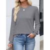 imageANRABESS Women Lace Long Sleeve Tops 2025 Fall Lightweight Sweaters Dressy Casual Knitted Pullover ShirtsGrey