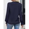 imageANRABESS Women Lace Long Sleeve Tops 2025 Fall Lightweight Sweaters Dressy Casual Knitted Pullover ShirtsNavy Blue