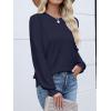 imageANRABESS Women Lace Long Sleeve Tops 2025 Fall Lightweight Sweaters Dressy Casual Knitted Pullover ShirtsNavy Blue