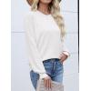 imageANRABESS Women Lace Long Sleeve Tops 2025 Fall Lightweight Sweaters Dressy Casual Knitted Pullover ShirtsWhite