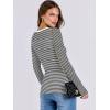 imageANRABESS Women Long Sleeve Shirts Rib Knit Slim Fit Tops Basic Tee 2025 Fall Outfits Casual TShirt Underscrubs Layer ClothesBlack White