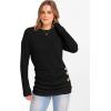 imageANRABESS Women Long Sleeve Tunic Top with Leggings Crewneck Ribbed Knit Buttons Shirts 2025 Fall Casual Lightweight SweatersBlack