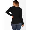 imageANRABESS Women Long Sleeve Tunic Top with Leggings Crewneck Ribbed Knit Buttons Shirts 2025 Fall Casual Lightweight SweatersBlack
