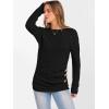 imageANRABESS Women Long Sleeve Tunic Top with Leggings Crewneck Ribbed Knit Buttons Shirts 2025 Fall Casual Lightweight SweatersBlack