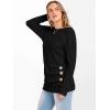 imageANRABESS Women Long Sleeve Tunic Top with Leggings Crewneck Ribbed Knit Buttons Shirts 2025 Fall Casual Lightweight SweatersBlack