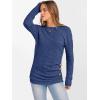imageANRABESS Women Long Sleeve Tunic Top with Leggings Crewneck Ribbed Knit Buttons Shirts 2025 Fall Casual Lightweight SweatersDark Blue