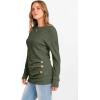 imageANRABESS Women Long Sleeve Tunic Top with Leggings Crewneck Ribbed Knit Buttons Shirts 2025 Fall Casual Lightweight SweatersDeep Green