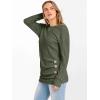 imageANRABESS Women Long Sleeve Tunic Top with Leggings Crewneck Ribbed Knit Buttons Shirts 2025 Fall Casual Lightweight SweatersDeep Green
