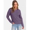imageANRABESS Women Long Sleeve Tunic Top with Leggings Crewneck Ribbed Knit Buttons Shirts 2025 Fall Casual Lightweight SweatersPurple