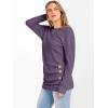 imageANRABESS Women Long Sleeve Tunic Top with Leggings Crewneck Ribbed Knit Buttons Shirts 2025 Fall Casual Lightweight SweatersPurple