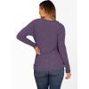 imageANRABESS Women Long Sleeve Tunic Top with Leggings Crewneck Ribbed Knit Buttons Shirts 2025 Fall Casual Lightweight SweatersPurple