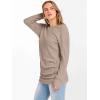 imageANRABESS Women Long Sleeve Tunic Top with Leggings Crewneck Ribbed Knit Buttons Shirts 2025 Fall Casual Lightweight SweatersTan