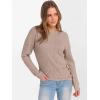imageANRABESS Women Long Sleeve Tunic Top with Leggings Crewneck Ribbed Knit Buttons Shirts 2025 Fall Casual Lightweight SweatersTan