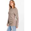 imageANRABESS Women Long Sleeve Tunic Top with Leggings Crewneck Ribbed Knit Buttons Shirts 2025 Fall Casual Lightweight SweatersTan