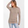 imageANRABESS Women Long Sleeve Tunic Top with Leggings Crewneck Ribbed Knit Buttons Shirts 2025 Fall Casual Lightweight SweatersTan