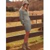 imageANRABESS Women Long Sleeve Turtle Mock Neck Rib Knit Stretch Slim Fitted Bodycon Sweater Mini Short Dress 2025 Fall OutfitsLight Gray Green