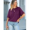 imageANRABESS Women Oversized T Shirts Short Sleeve Summer Casual Loose Top Basic Tee with PocketDark Purple