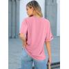 imageANRABESS Women Oversized T Shirts Short Sleeve Summer Casual Loose Top Basic Tee with PocketPink