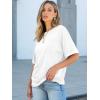 imageANRABESS Women Oversized T Shirts Short Sleeve Summer Casual Loose Top Basic Tee with PocketWhite