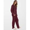 imageANRABESS Women Pajama Sets Long Sleeve Button Ribbed Top Pants Matching Lounge Set Casual Fall 2 Piece Outfit Sleepwear PJDeep Red