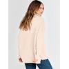 imageANRABESS Women Quarter Zip Oversized Casual Loose Rib Knit Cozy Pullover Sweaters Top 2025 Fall Fashion Outfits ClothesApricot  Parchment