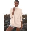 imageANRABESS Women Quarter Zip Oversized Casual Loose Rib Knit Cozy Pullover Sweaters Top 2025 Fall Fashion Outfits ClothesApricot  Parchment
