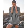 imageANRABESS Women Quarter Zip Oversized Casual Loose Rib Knit Cozy Pullover Sweaters Top 2025 Fall Fashion Outfits ClothesDark Grey