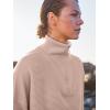 imageANRABESS Women Quarter Zip Oversized Casual Loose Rib Knit Cozy Pullover Sweaters Top 2025 Fall Fashion Outfits ClothesKhaki  Peach Brown