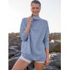 imageANRABESS Women Quarter Zip Oversized Casual Loose Rib Knit Cozy Pullover Sweaters Top 2025 Fall Fashion Outfits ClothesSmoky Blue