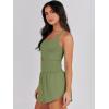 imageANRABESS Women Rompers Running Exercise Workout Set One Piece Jumpsuits Gym Yoga Outfits 2025 Summer Active Wear ClothesArmy Green