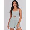 imageANRABESS Women Rompers Running Exercise Workout Set One Piece Jumpsuits Gym Yoga Outfits 2025 Summer Active Wear ClothesCyan