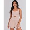 imageANRABESS Women Rompers Running Exercise Workout Set One Piece Jumpsuits Gym Yoga Outfits 2025 Summer Active Wear ClothesLight Pink