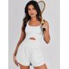 imageANRABESS Women Rompers Running Exercise Workout Set One Piece Jumpsuits Gym Yoga Outfits 2025 Summer Active Wear ClothesWhite