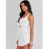 imageANRABESS Women Rompers Running Exercise Workout Set One Piece Jumpsuits Gym Yoga Outfits 2025 Summer Active Wear ClothesWhite