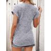 imageANRABESS Women Shirts Summer Sweaters Regular Fit Short Sleeve Tunic Tops 2025 Dressy Casual Business BlousesGrey