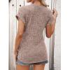 imageANRABESS Women Shirts Summer Sweaters Regular Fit Short Sleeve Tunic Tops 2025 Dressy Casual Business BlousesTan