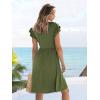 imageANRABESS Women Summer Casual 2025 Ruffle Sleeveless V Neck Short Sundress Flowy Aline Cute Beach Mini Dress with PocketsArmy Green