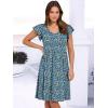 imageANRABESS Women Summer Casual 2025 Ruffle Sleeveless V Neck Short Sundress Flowy Aline Cute Beach Mini Dress with PocketsBlue White Floral