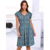 imageANRABESS Women Summer Casual 2025 Ruffle Sleeveless V Neck Short Sundress Flowy Aline Cute Beach Mini Dress with PocketsBlue White Floral