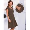 imageANRABESS Women Summer Casual 2025 Ruffle Sleeveless V Neck Short Sundress Flowy Aline Cute Beach Mini Dress with PocketsCoffee