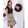 imageANRABESS Women Summer Casual 2025 Ruffle Sleeveless V Neck Short Sundress Flowy Aline Cute Beach Mini Dress with PocketsKhaki Patterned