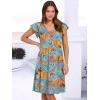 imageANRABESS Women Summer Casual 2025 Ruffle Sleeveless V Neck Short Sundress Flowy Aline Cute Beach Mini Dress with PocketsOrange Blue Patterned